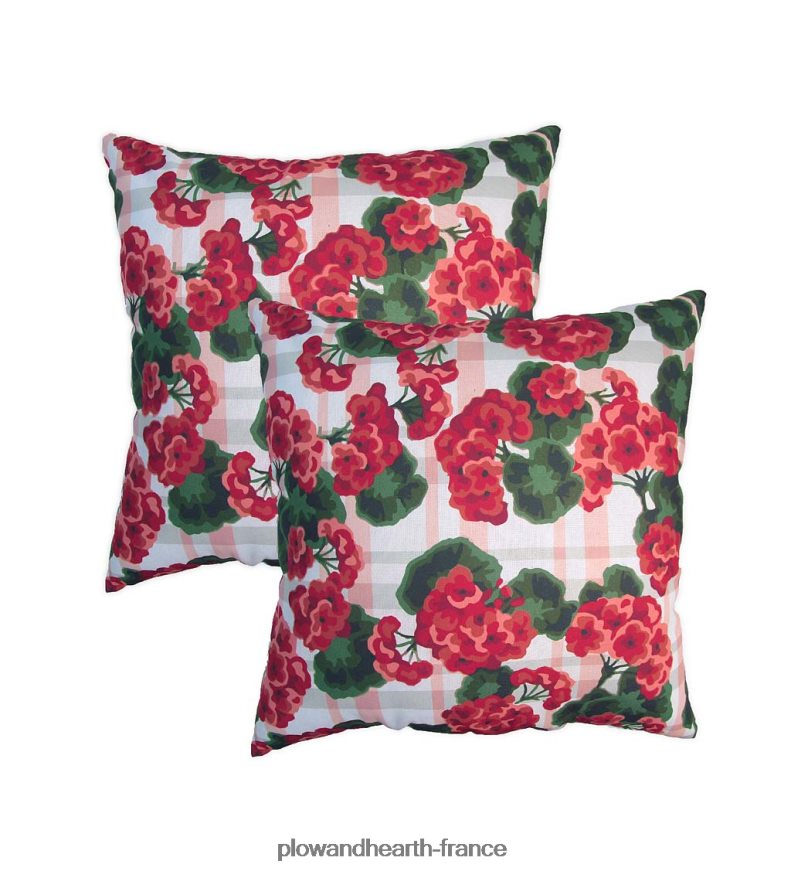 oreillers de remplacement pour balançoire hamac en corde, ensemble de 2 - floral noir Plow & Hearth 8642F63196 articles ménagers