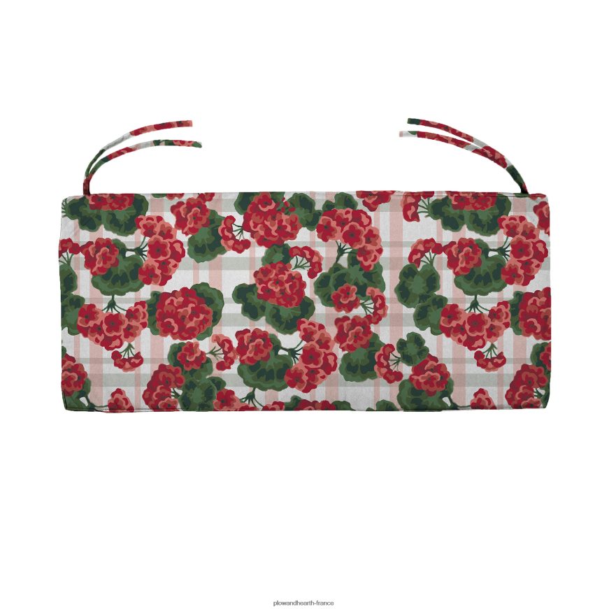 coussin classique pour balançoire/banc en polyester, 36 x 16 x 3 - croquis floral blush Plow & Hearth 8642F61189 articles ménagers