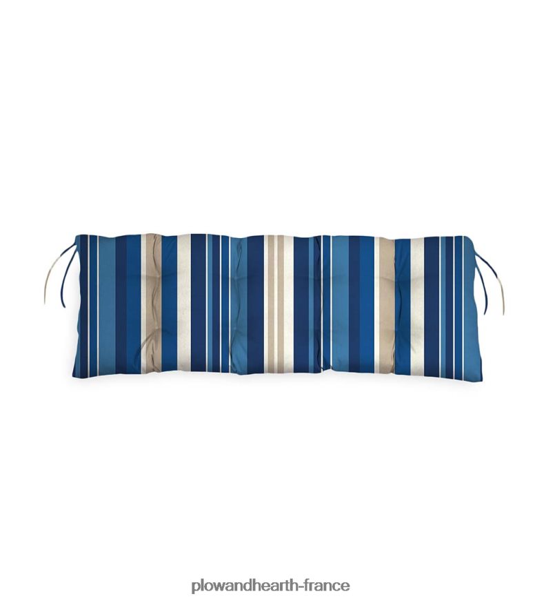 coussin de balançoire/banc classique en polyester, 47 x 16 x 3 - poussée de pétales Plow & Hearth 8642F61191 articles ménagers