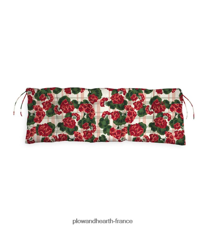 coussin de balançoire/banc classique en polyester, 47 x 16 x 3 - poussée de pétales Plow & Hearth 8642F61191 articles ménagers