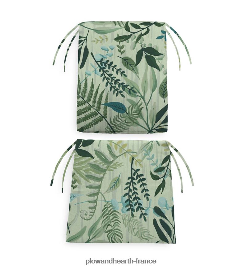 coussins de chaise berçante classiques en polyester avec attaches - croquis floral blush Plow & Hearth 8642F61193 articles ménagers