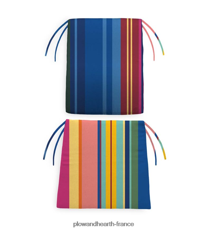 coussins de chaise berçante classiques en polyester avec attaches - croquis floral blush Plow & Hearth 8642F61193 articles ménagers