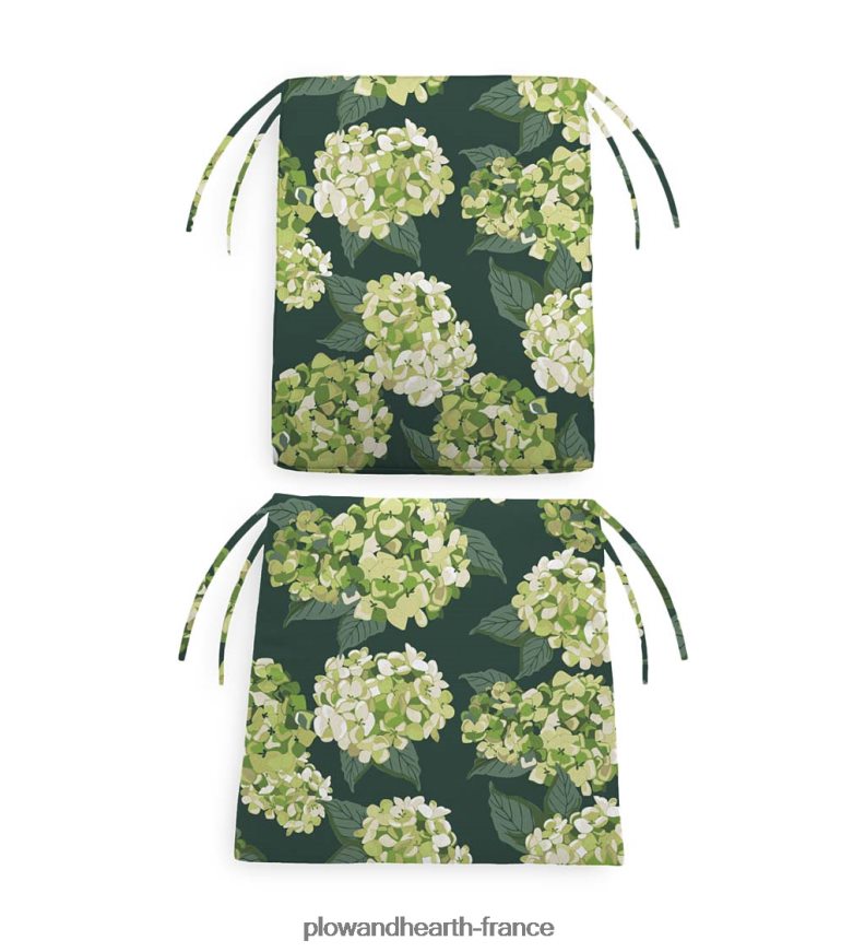 coussins de chaise berçante classiques en polyester avec attaches - croquis floral blush Plow & Hearth 8642F61193 articles ménagers