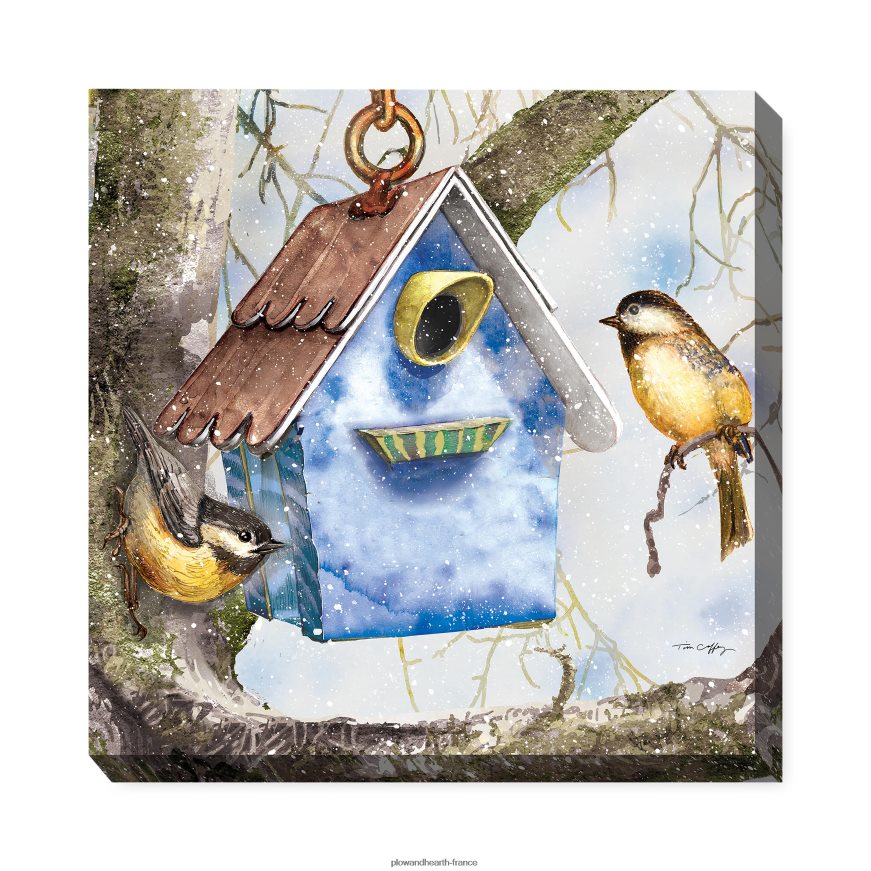 art mural sur toile intérieur/extérieur maison d'hiver Plow & Hearth 8642F61637 articles ménagers