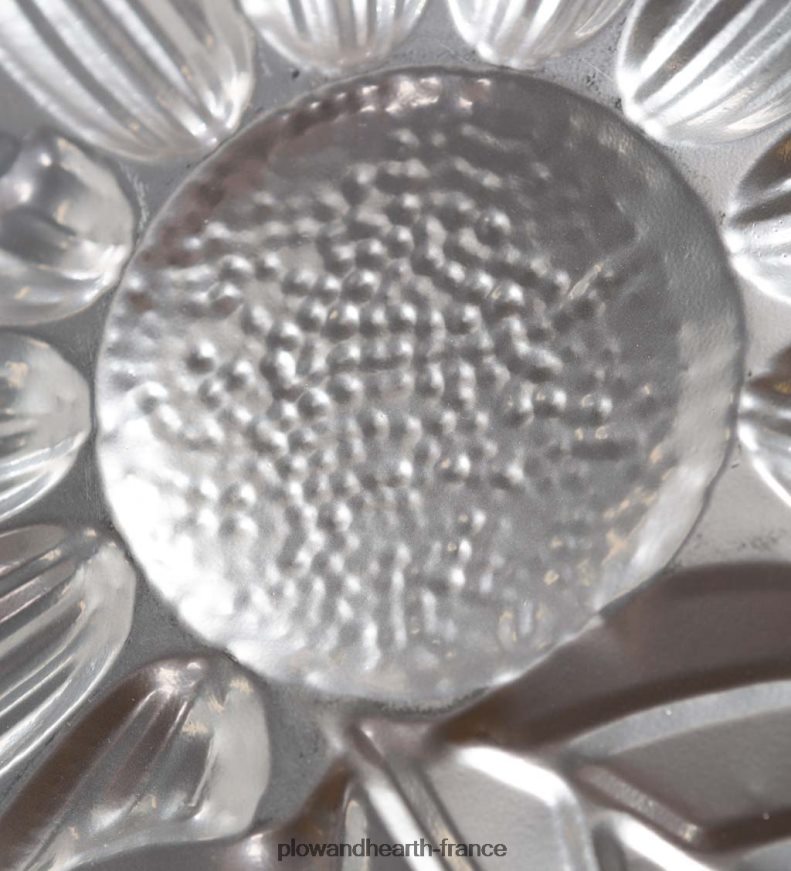 décoration murale en métal gaufré tournesol avec cadre en bois Plow & Hearth 8642F62344 articles ménagers