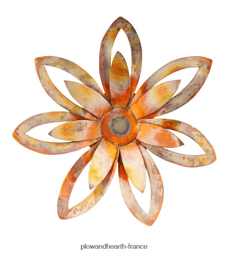 décoration murale extérieure florale en cuivre Plow & Hearth 8642F61641 articles ménagers