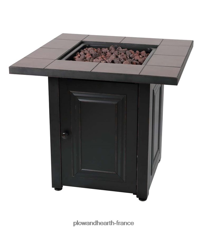 Foyer au gaz propane Halifax avec insert de table et pierres de lave Plow & Hearth 8642F61594 articles ménagers