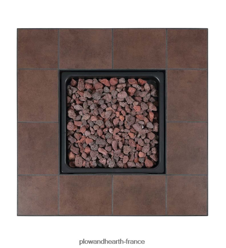 Foyer au gaz propane Halifax avec insert de table et pierres de lave Plow & Hearth 8642F61594 articles ménagers