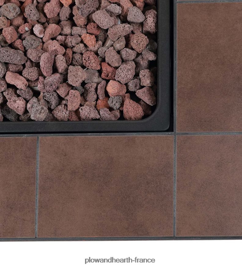 Foyer au gaz propane Halifax avec insert de table et pierres de lave Plow & Hearth 8642F61594 articles ménagers