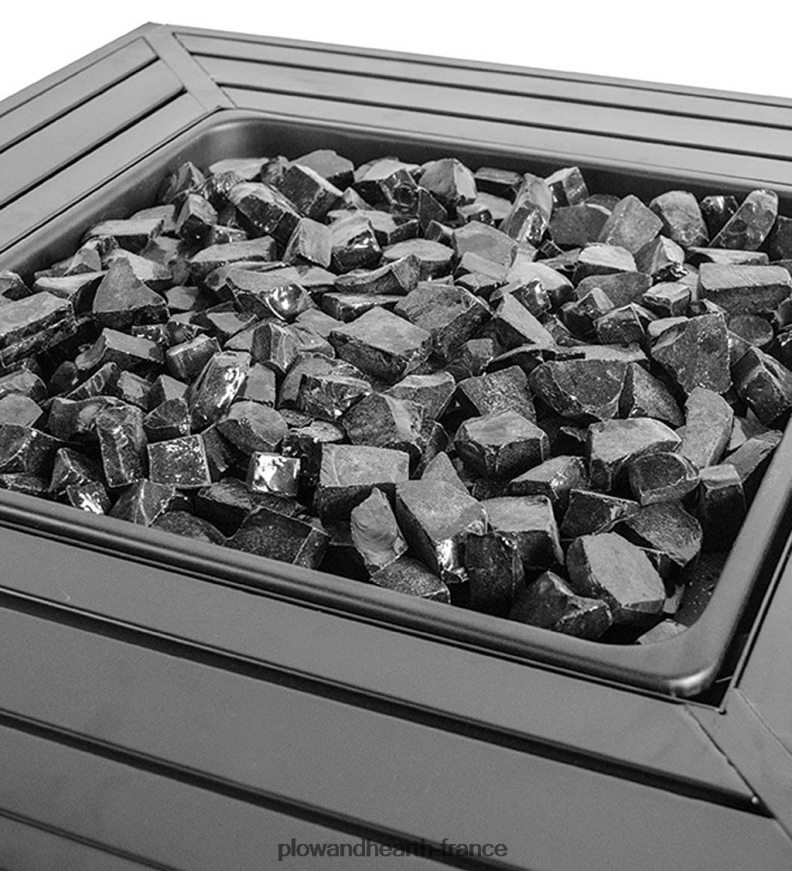 Foyer extérieur au gaz Gilbert avec manteau en acier Plow & Hearth 8642F61625 articles ménagers