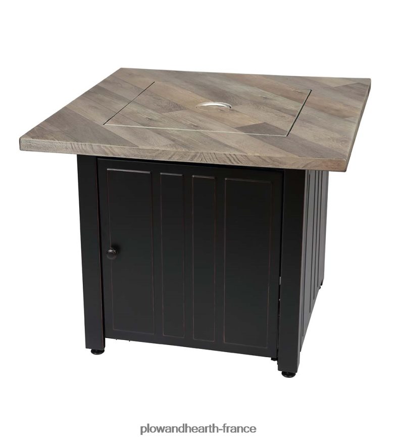 Foyer extérieur au gaz LP Bayhill avec manteau en résine imprimée, 30 Plow & Hearth 8642F61618 articles ménagers