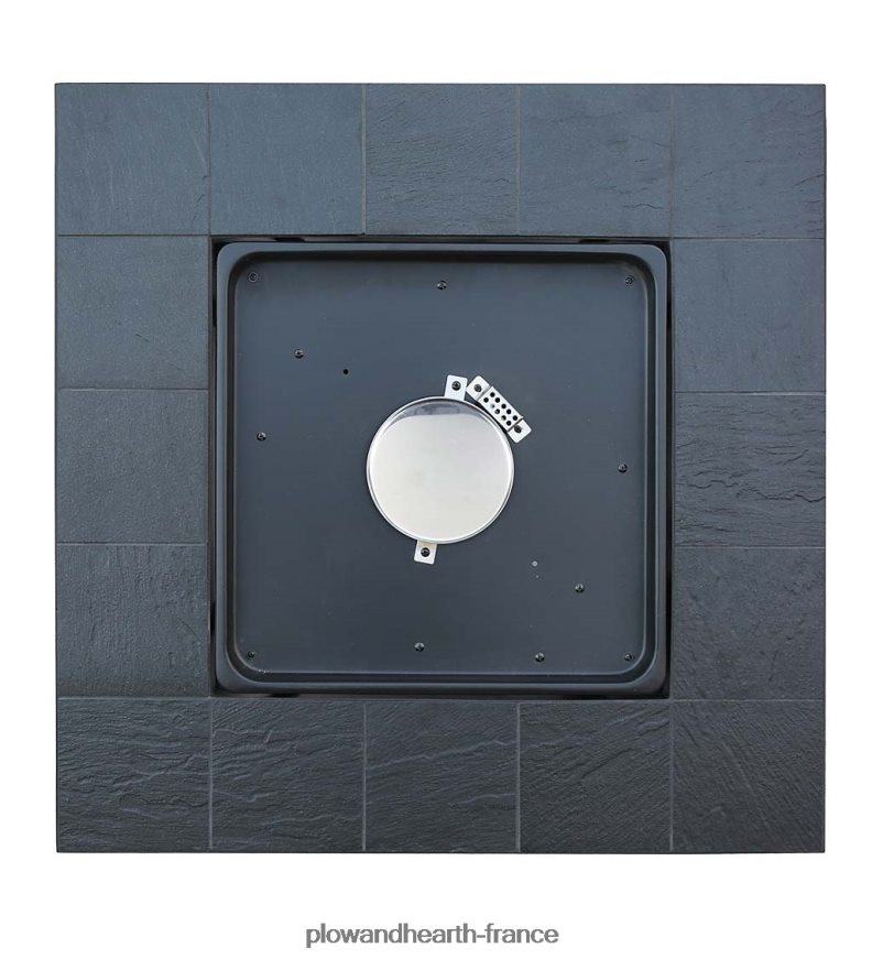 Foyer extérieur au gaz LP Brookdale avec manteau en carrelage estampé, 30 Plow & Hearth 8642F61617 articles ménagers