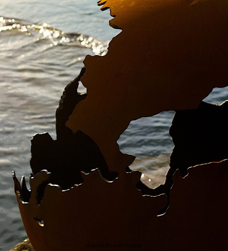 art de foyer de fabrication américaine troisième foyer de globe de roche Plow & Hearth 8642F61605 articles ménagers