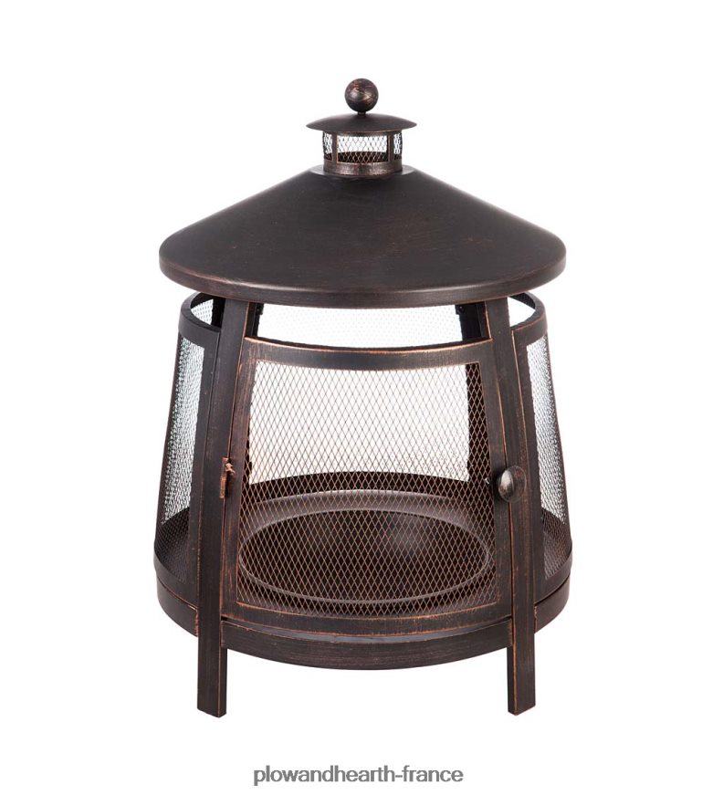 grand foyer en bronze avec cheminée Plow & Hearth 8642F61603 articles ménagers