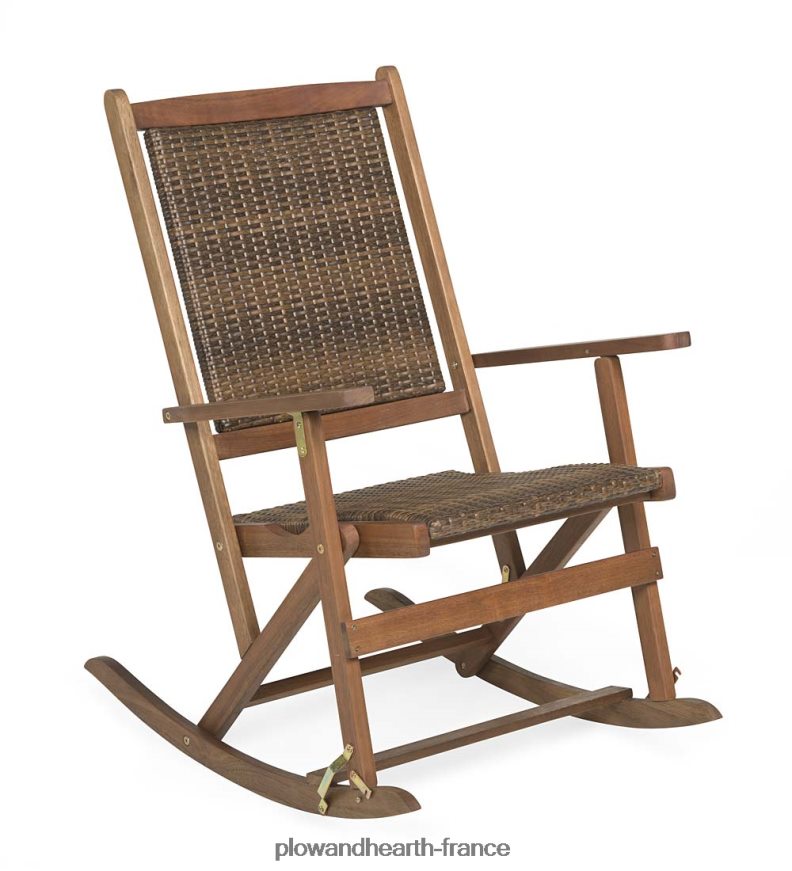 Mobilier d'extérieur pliant en eucalyptus Claytor Plow & Hearth 8642F61081 articles ménagers