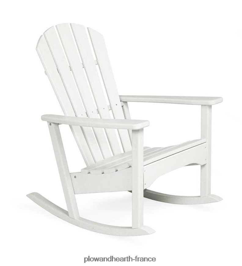 chaise à bascule adirondack d'extérieur en polywood - bleu Plow & Hearth 8642F61107 articles ménagers