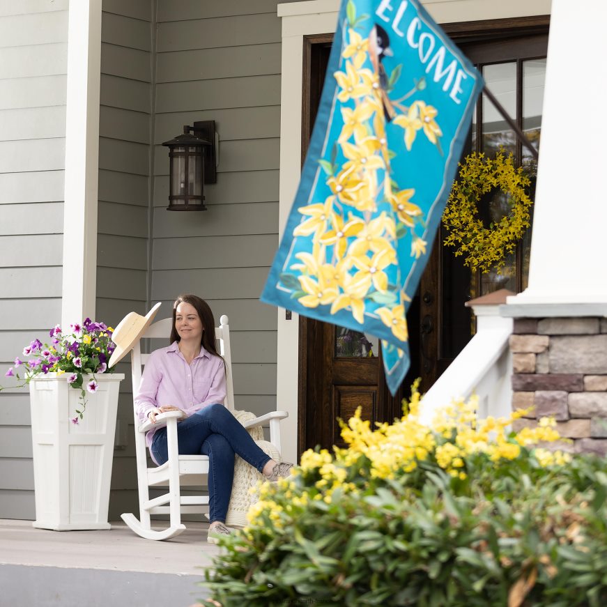 chaise à bascule en polywood - vert Plow & Hearth 8642F61116 articles ménagers