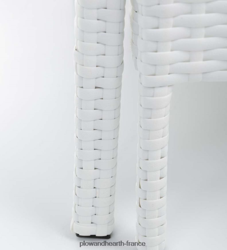 ensemble de discussion Harbour Moon avec poufs escamotables et table glacière - blanc Plow & Hearth 8642F61098 articles ménagers