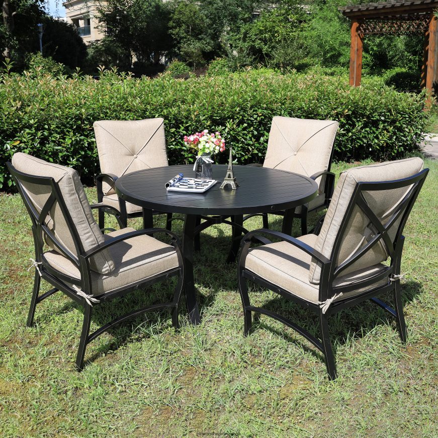 ensemble de salle à manger 5 pièces Granada - bronze antique Plow & Hearth 8642F61180 articles ménagers