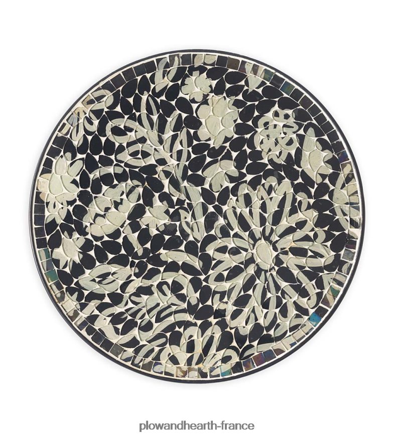 table d'appoint pliante à croquis floral intérieur/extérieur Plow & Hearth 8642F61184 articles ménagers