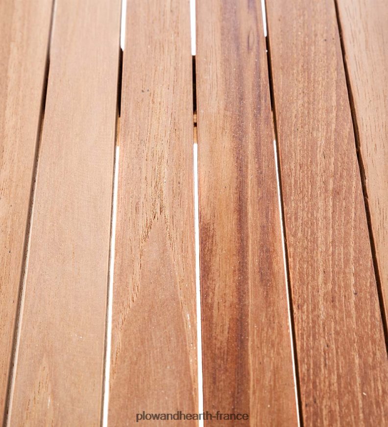 table à manger rectangulaire en teck Plow & Hearth 8642F61163 articles ménagers