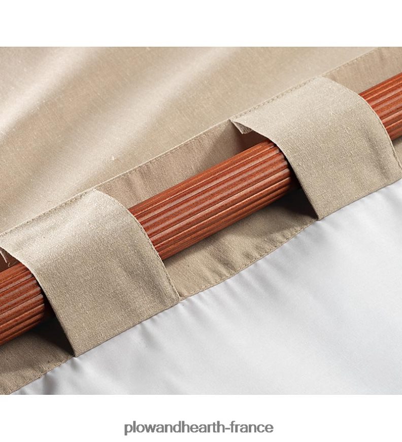 rideau isolé passe-tringle fait maison, 63 l - récolte Plow & Hearth 8642F63207 articles ménagers