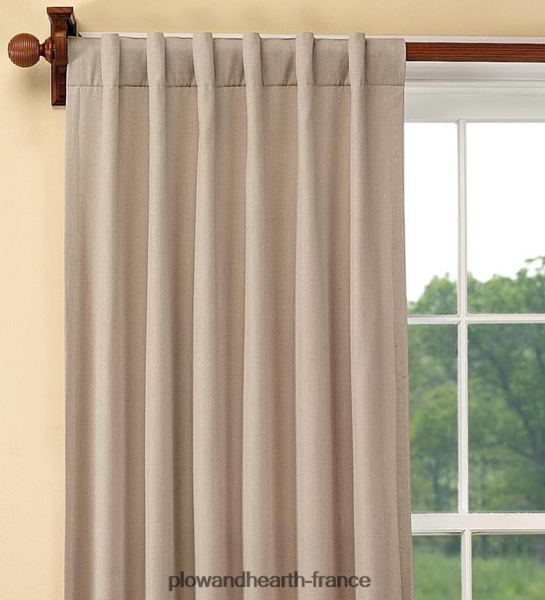 rideau isolé passe-tringle fait maison, 72 l - bleu denim Plow & Hearth 8642F63227 articles ménagers