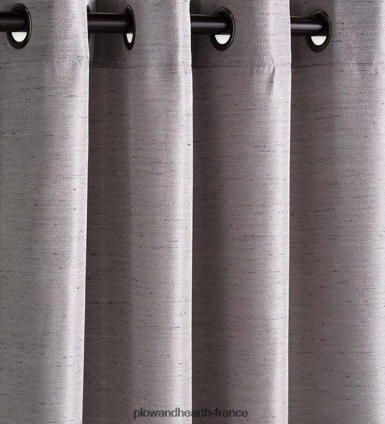 panneau de rideau extérieur en toile de jute avec œillets Plow & Hearth 8642F61469 articles ménagers
