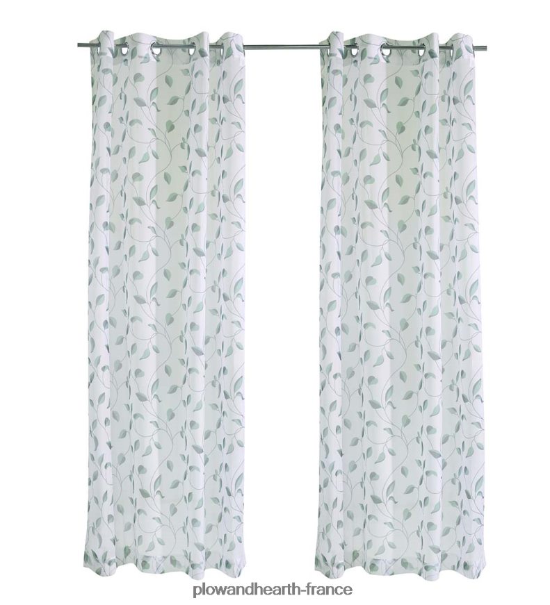 panneau de rideau extérieur à feuilles bicolores Plow & Hearth 8642F61466 articles ménagers