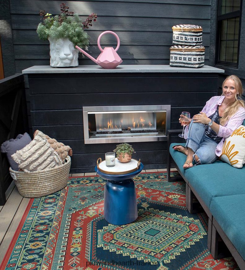 Tapis Pensacola à chapiteau intérieur/extérieur Plow & Hearth 8642F61456 articles ménagers