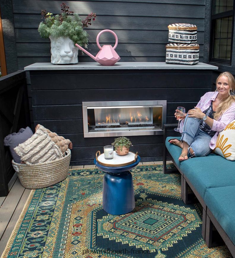 Tapis Pensacola à chapiteau intérieur/extérieur Plow & Hearth 8642F61456 articles ménagers