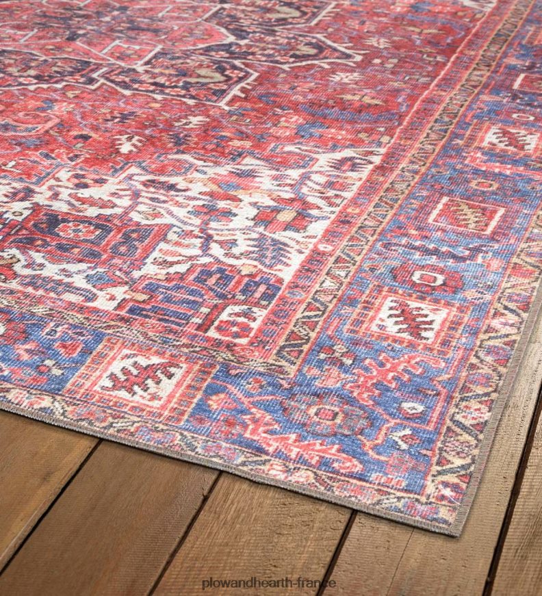 Tapis en polyester à bordure Berkley intérieur/extérieur Plow & Hearth 8642F61433 articles ménagers