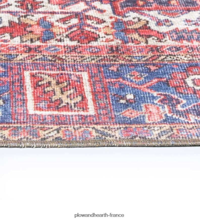 Tapis en polyester à bordure Berkley intérieur/extérieur Plow & Hearth 8642F61433 articles ménagers