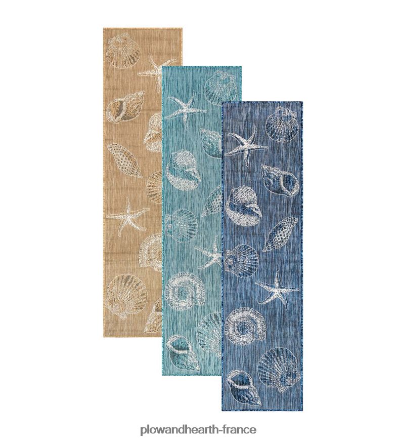 Tapis en polypropylène à coques texturées intérieur/extérieur Plow & Hearth 8642F61367 articles ménagers