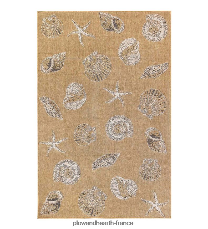 Tapis en polypropylène à coques texturées intérieur/extérieur Plow & Hearth 8642F61367 articles ménagers