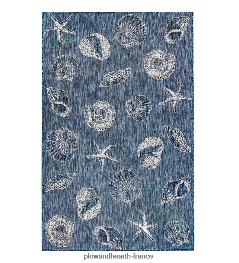 Tapis en polypropylène à coques texturées intérieur/extérieur Plow & Hearth 8642F61367 articles ménagers