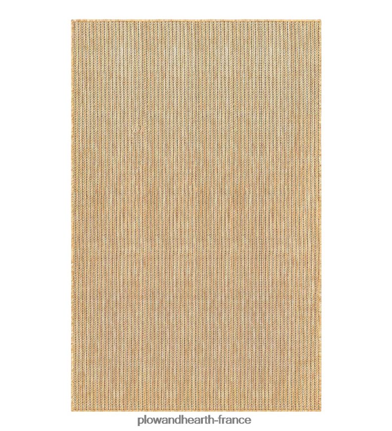 Tapis en polypropylène à rayures texturées intérieur/extérieur Plow & Hearth 8642F61403 articles ménagers