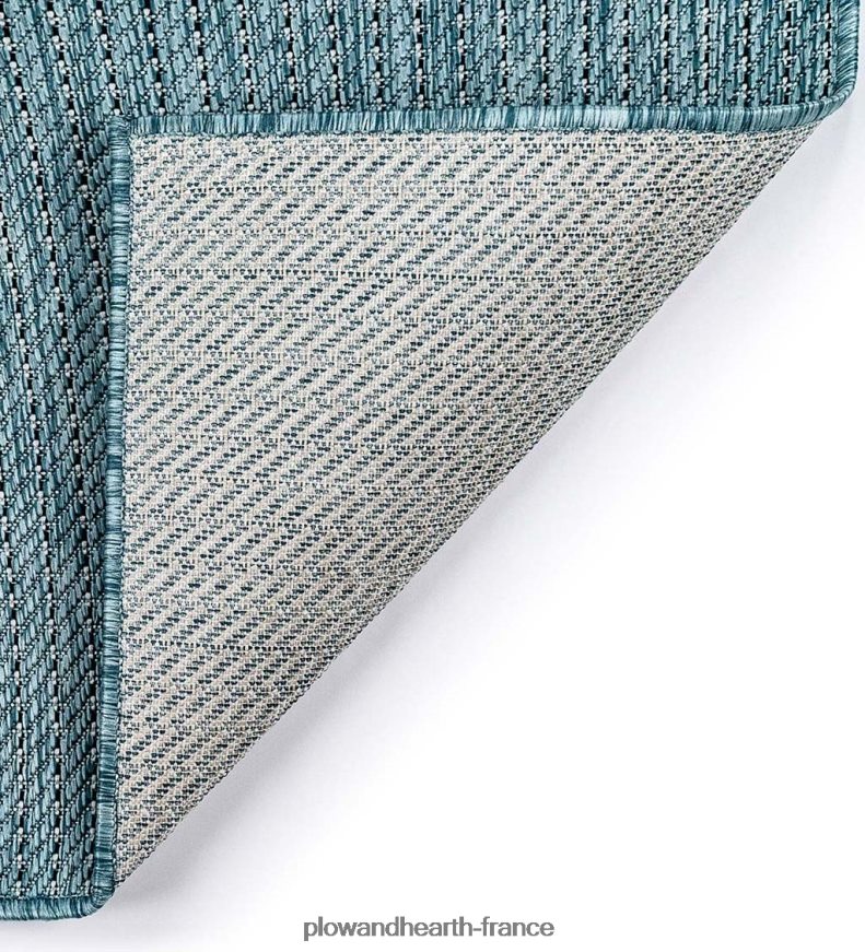 Tapis en polypropylène à rayures texturées intérieur/extérieur Plow & Hearth 8642F61403 articles ménagers