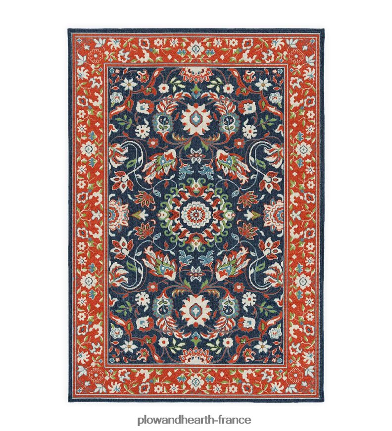 Tapis intérieur/extérieur en polypropylène à bordure Brunswick Plow & Hearth 8642F61397 articles ménagers