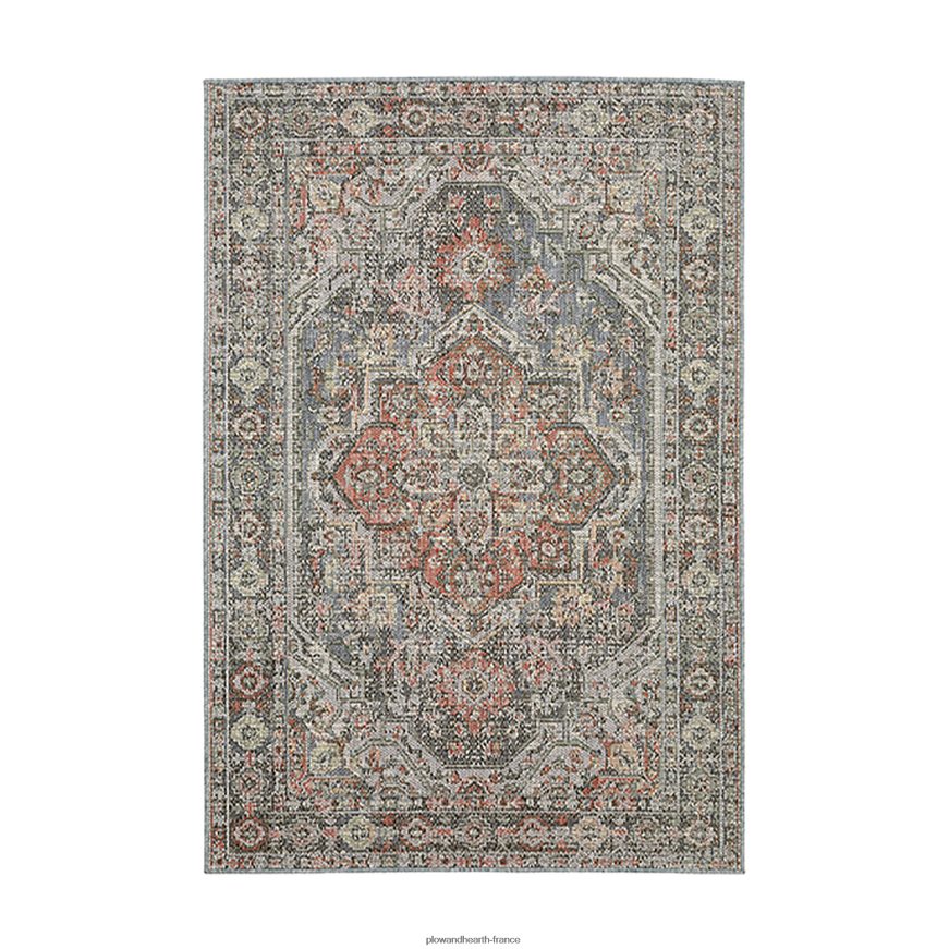 Tapis intérieur/extérieur en polypropylène à médaillon Riverbend Plow & Hearth 8642F61405 articles ménagers