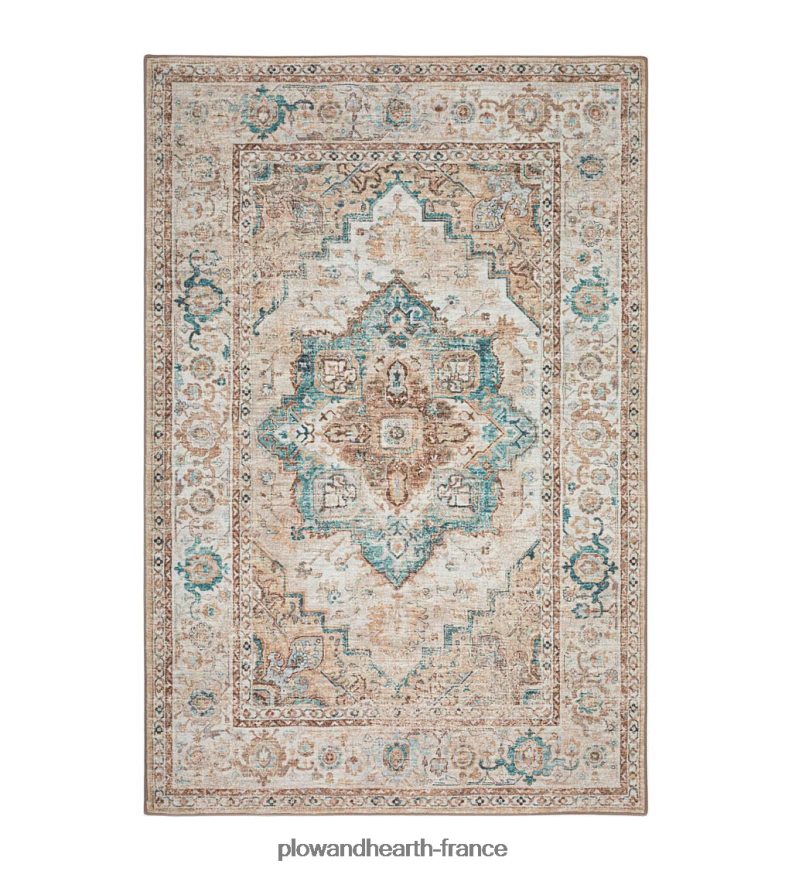 Tapis médaillon de moulin de tombes d'intérieur/extérieur Plow & Hearth 8642F61318 articles ménagers