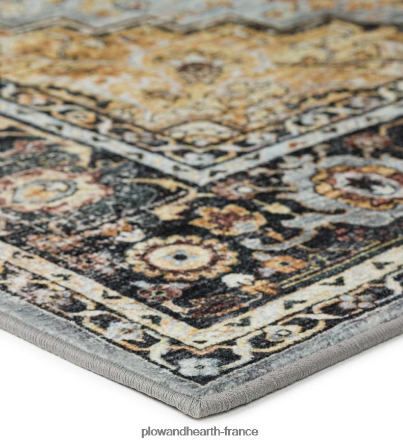 Tapis médaillon de moulin de tombes d'intérieur/extérieur Plow & Hearth 8642F61318 articles ménagers