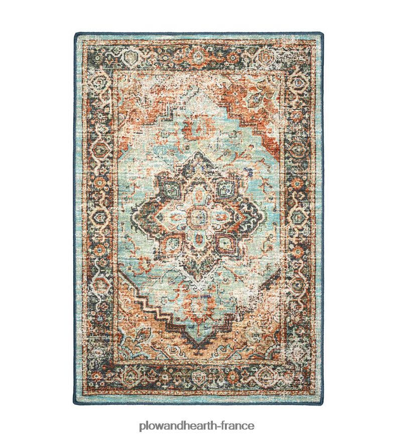 Tapis médaillon de moulin de tombes d'intérieur/extérieur Plow & Hearth 8642F61318 articles ménagers