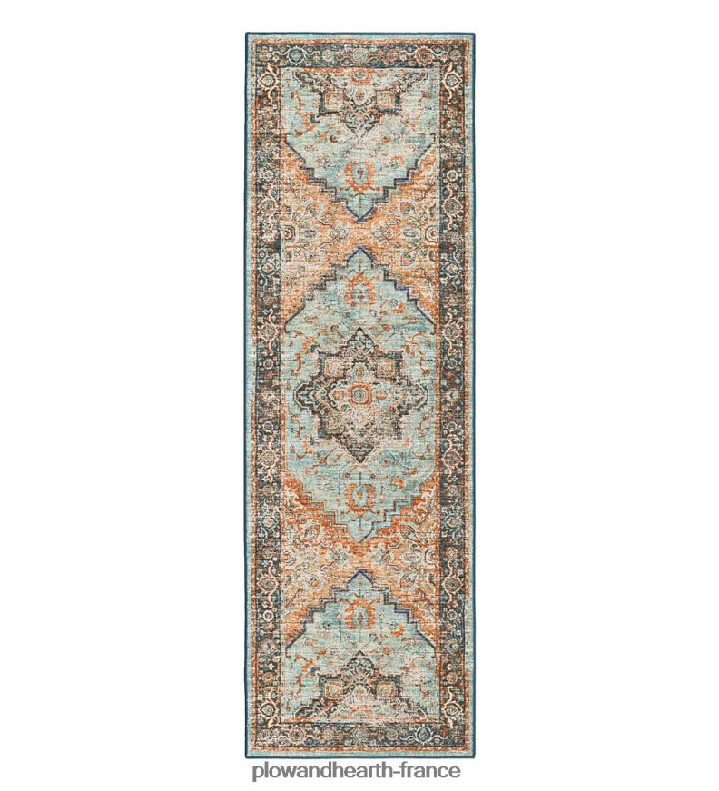 Tapis médaillon de moulin de tombes d'intérieur/extérieur Plow & Hearth 8642F61318 articles ménagers