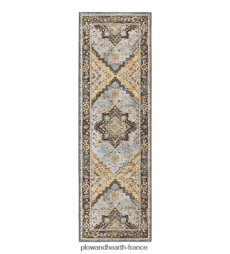 Tapis médaillon de moulin de tombes d'intérieur/extérieur Plow & Hearth 8642F61318 articles ménagers