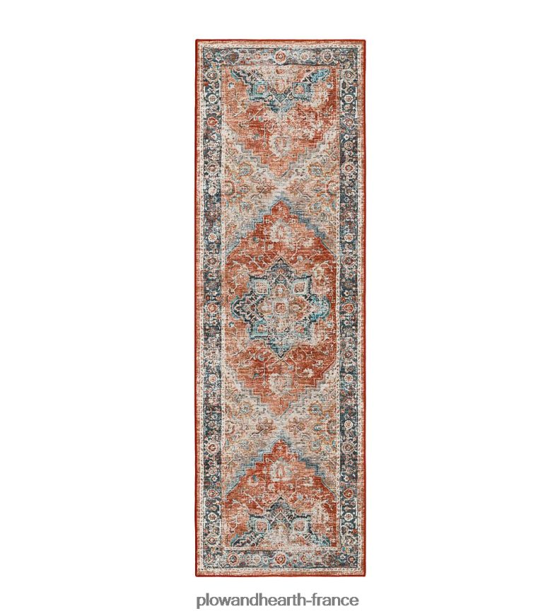 Tapis médaillon de moulin de tombes d'intérieur/extérieur Plow & Hearth 8642F61318 articles ménagers