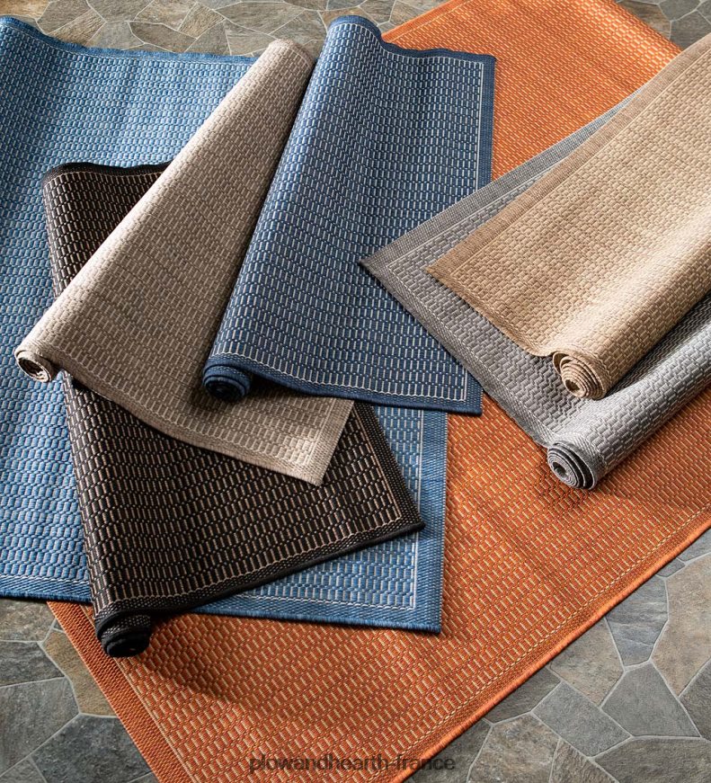 Tapis texturé en polypropylène intérieur/extérieur véranda Plow & Hearth 8642F61443 articles ménagers