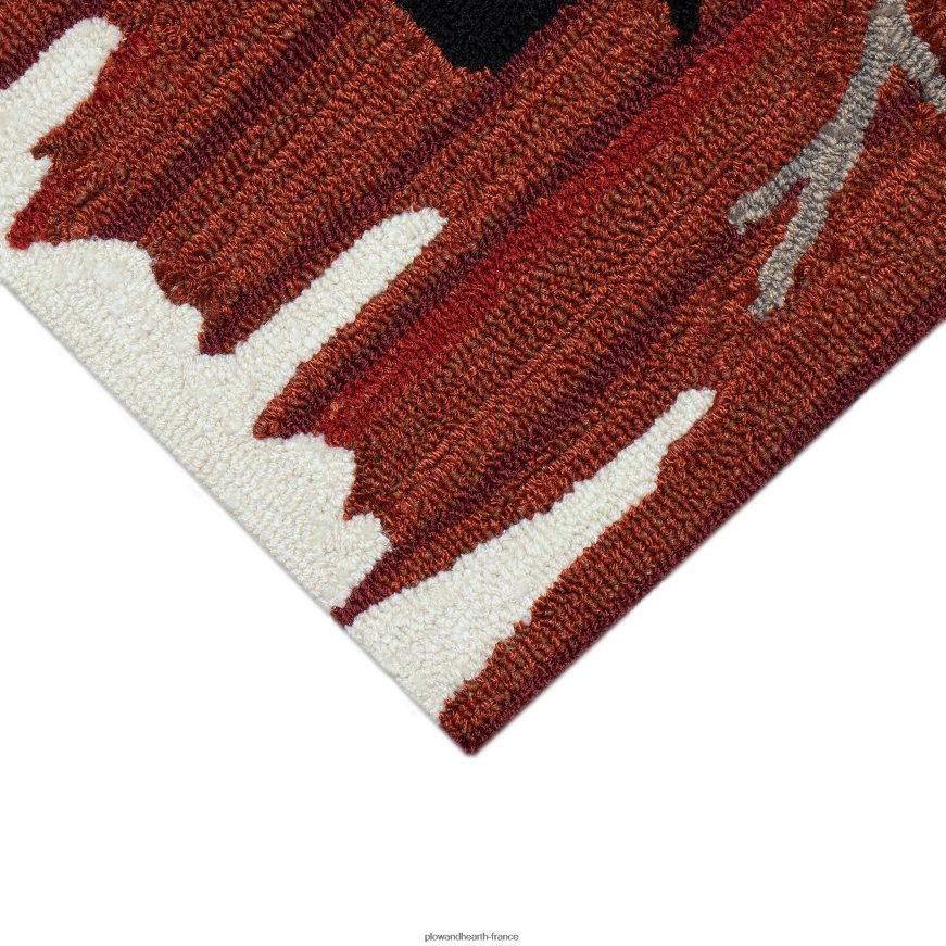 tapis d'appoint intérieur/extérieur crocheté à la main Plow & Hearth 8642F61328 articles ménagers