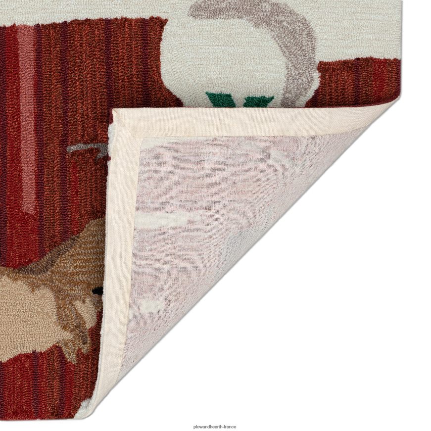 tapis d'appoint intérieur/extérieur crocheté à la main Plow & Hearth 8642F61328 articles ménagers