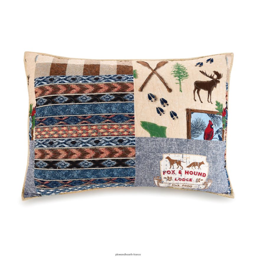 ensemble de courtepointe en coton sauvage 3 pièces - complet/grand lit Plow & Hearth 8642F62658 articles ménagers